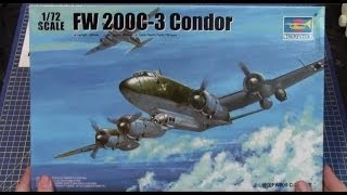 Trumpeter 172 FockeWulf Fw 200C3 Condor  01637 wwweModelscouk [upl. by Dianne]