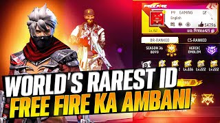 World Most Rarest 🤑Free Fire Account Ever P9 Gaming id Review😱🤯 [upl. by Anawek402]