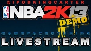 IpodKingCarter  NBA 2K13 Demo Livestreaming Online Gameplay  Thunder vs Heat [upl. by Ilrebma]