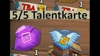 CC 233 55 Talentkarte by Hunted Castle Clash  Schloss Konflikt [upl. by Ramah934]