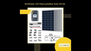 ACOPower 12V Polycrystalline Solar RV Kit [upl. by Leahpar881]