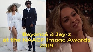 Beyoncé amp Jayz at the 2019 NAACPImageAwards [upl. by Ermina]