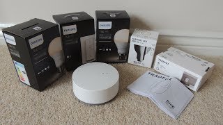 My Philips Hue Ikea Tradfri Smart Home  A Brief Intro [upl. by Aleakcim531]