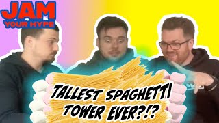 ULTIMATE SPAGHETTI TOWER World Record Attempt [upl. by Alleiram]