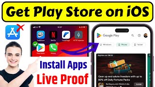 Install Google Play Store on iOS 101 Working  Install Play Store Apps on iPhone  Play Store iOS [upl. by Nnylyar116]