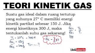 ENERGI KINETIK RATARATA GAS IDEAL  Teori Kinetik Gas Fisika SMA Kelas 11 [upl. by Ennahtur856]