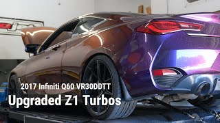 Z1 Upgraded Turbos  Q60  Pump Gas [upl. by Gresham]