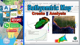 How to make bathymetry maps in ArcMap  How to make a lake bathymetric map in GIS [upl. by Niran]