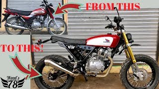 How to Build a Ducati Scrambler from a Honda TMX Supremo 2019 Woods Customs 78 [upl. by Maryann]