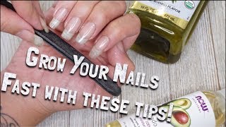 NATURAL NAIL HACKS  GROW LONG STRONG NATURAL NAILS FAST [upl. by Erde]