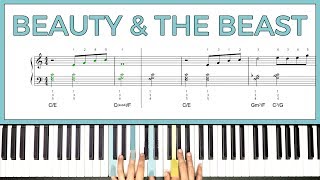 How to play Beauty And The Beast on the piano  Playground Sessions [upl. by Moriah]