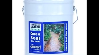 The Cement Store  Blue Label Cure and Seal Concrete Sealer [upl. by Yeung361]