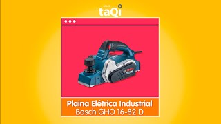 Plaina Elétrica Industrial Bosch GHO 1682 D [upl. by Anicart622]