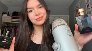 ASMR rating men’s cologne 💁🏻‍♀️💙 WATER SOUNDS RAMBLING [upl. by Drahnreb]