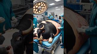 Doctor saved pregnant black cow cow cowlover animals pets rescueanimals helptheanimals calf [upl. by Ettenot]