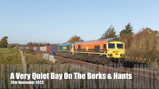 A Very Quiet Day On The Berks amp Hants 151123  4K [upl. by Telfore]