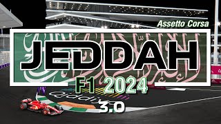 Jeddah Formula 1 2024  Extension 30  Assetto Corsa [upl. by Sheeree582]