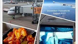 TRIPREPORT  Aegean Airlines  A321  DüsseldorfThessaloniki  Economy [upl. by Tracey]