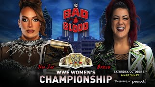 Bayley Vs Nia Jax  One On One Match  WWE Bad Blood 2024 [upl. by Selyn]