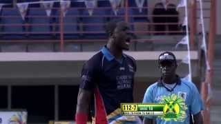 CPL 2014 Highlights Match 1  Antigua Hawksbills vs Guyana Amazon Warriors [upl. by Ellerey]