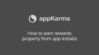 How to properly earn rewards in appKarma [upl. by Watson]