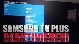 Samsung TV Plus löschen amp Werbung im Smart Hub deaktivieren [upl. by Marybeth]