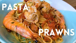 Prawn Scampi Pasta  Easy and Quick Seafood Recipe [upl. by Nowtna]