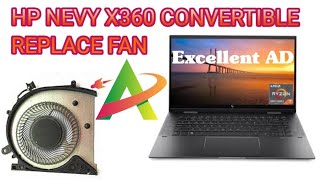 HP Envy x360 Convertible CPU Cooling Fan Replacement Excellent AD [upl. by Atika]