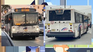 NJ Transit 10 BAYONNE JFK BLVD VIA PAMRAPO AVENUE NABI 41615 5719 [upl. by Grethel106]