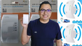 Repetidor wifi AW03 Wireless Extender como configurar facilmente [upl. by Enileda]