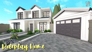 Bloxburg 20k TwoStorey Family Summer Roleplay Home House Build  Roblox [upl. by Attey]