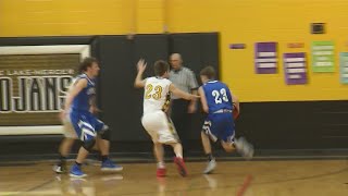 Trojans basketball sweeps Cossacks [upl. by Hoffmann531]