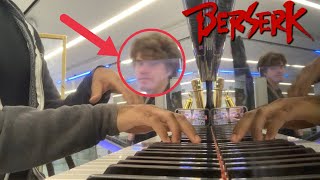 I played Guts Theme Berserk on public piano at the LAX airport [upl. by Muiram528]