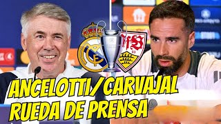 ðŸ”´ðŸŽ™ï¸ RUEDA DE PRENSA  ANCELOTTI Y CARVAJAL previa REAL MADRID vs STUTTGART de CHAMPIONS [upl. by Sabina]