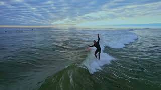 Stewart Surfboards Bird Model Single Fin Longboard surfed at Terramar by Noah Hogle [upl. by Nebe]