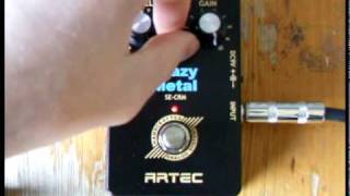 Artec Crazy Metal Distortion Pedal  SECRM [upl. by Malley57]