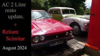 AC 2 Litre resto update  Reliant Scimitar intro and repairs [upl. by Richard]