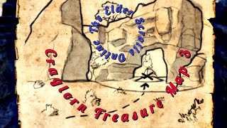 ESO Craglorn Treasure Map 3  The Elder Scrolls Online Craglorn Treasure Map 3 Location [upl. by Arika]