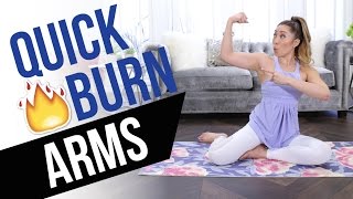 Quick Burn Arms Incredible Arm Toning Workout  no equipment no pushups [upl. by Veal544]