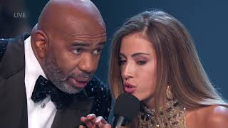 Miss Universe Costa Rica Jokes with Steve Harvey [upl. by Nomaid]