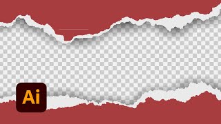 Illustrator Tutorial  How to Create Torn Paper [upl. by Chi743]