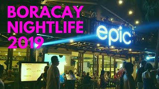 Boracay Nightlife 2019  Walking Tour Boracay Island Philippines at Night [upl. by Intisar]