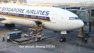 Singapore Airlines Boeing 777300ER Economy Class Review  Hong Kong ✈ Singapore SQ001 [upl. by Icam949]