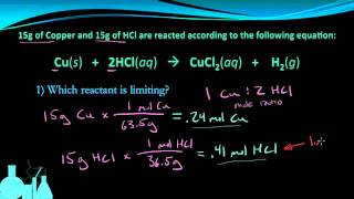 Chemistry 66 Limiting Reagent Limiting Reactant [upl. by Ennaus]