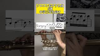 ソロコンおすすめ曲3選【中学3年生向け】フルート [upl. by Reemas]