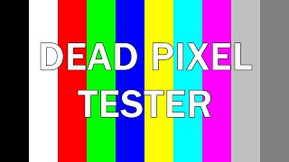 Fast Test Dead Pixel Tester Screen Monitor RGB Color Test [upl. by Olenka502]