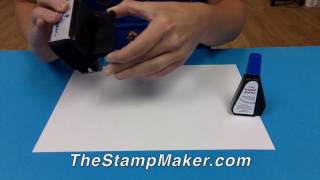 How to ReInk or Refill a Trodat SelfInking Stamp [upl. by Brigham]