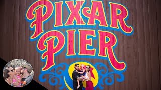 FIRST LOOK AT THE BRAND NEW PIXAR PIER  DISNEYLAND VLOG 110 [upl. by Haimorej]