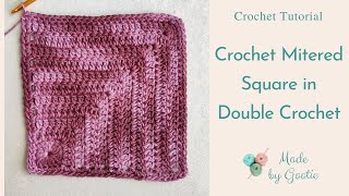 Mitered Square Crochet Pattern  Free Tutorial [upl. by Ronnholm85]