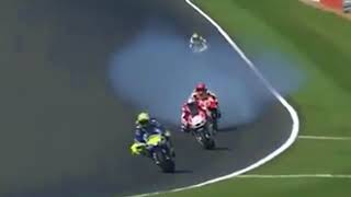 MotoGP 2017 Silverstone  The Moment When Marc Marquez Bike Exploded [upl. by Jola]